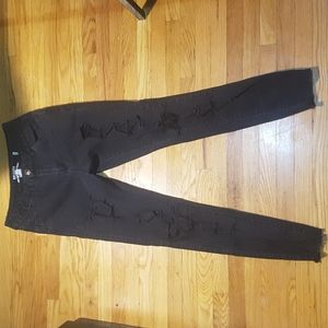 Black ripped jeans